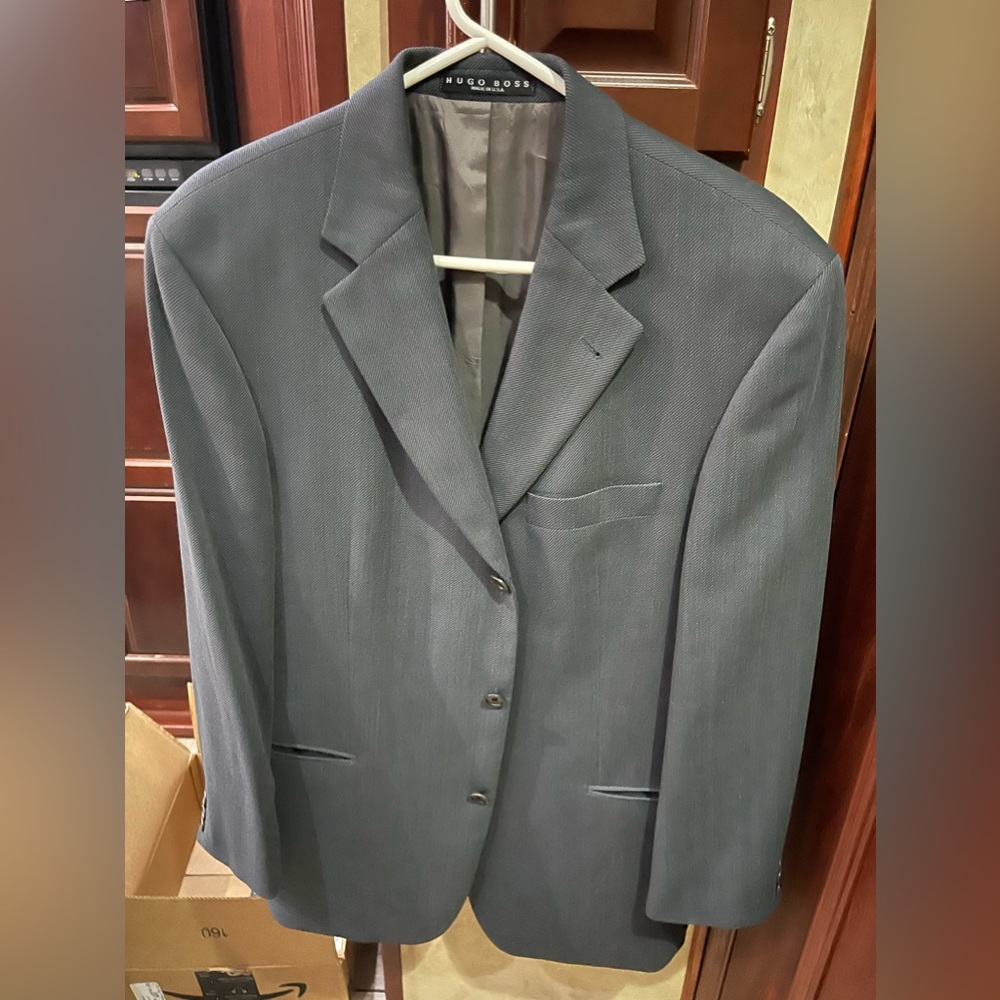 Hugo Boss Vintage Mens Sports Coat 100% Wool - 42R